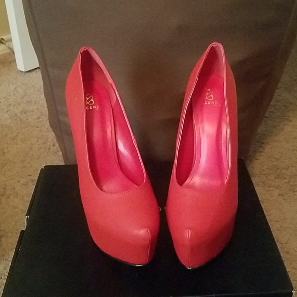 Red Platform Heels - image 3
